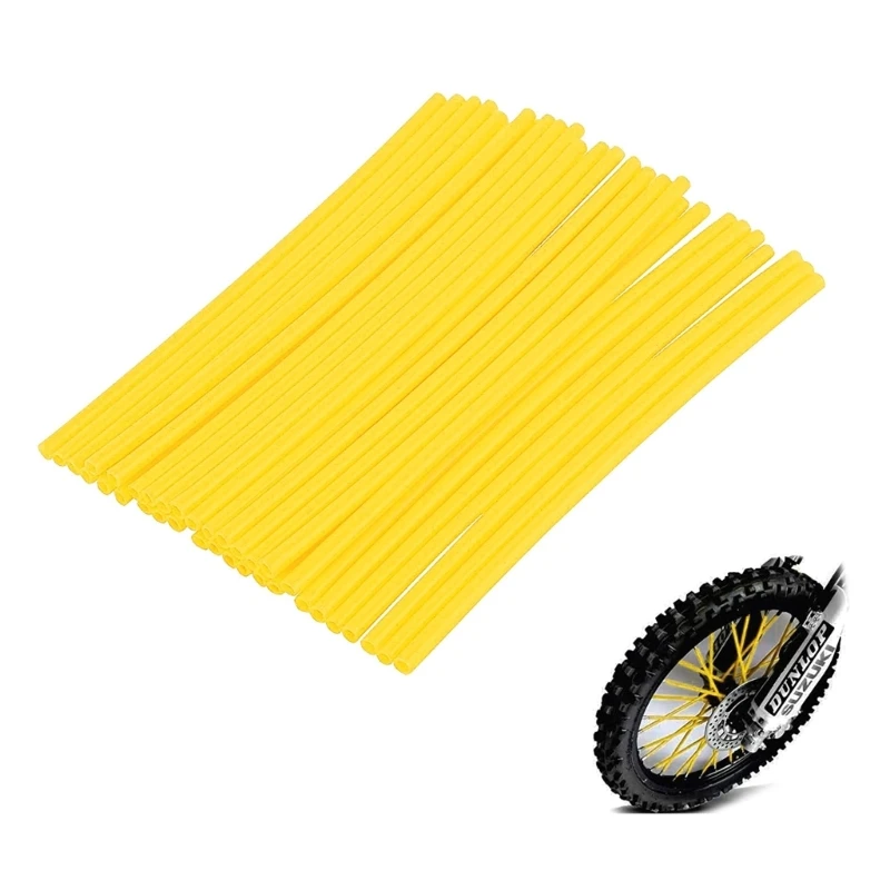 72Pcs Colorful Motocycle Dirt Bike Spoke Covers Wheel Wrap Protections Drop Shipping