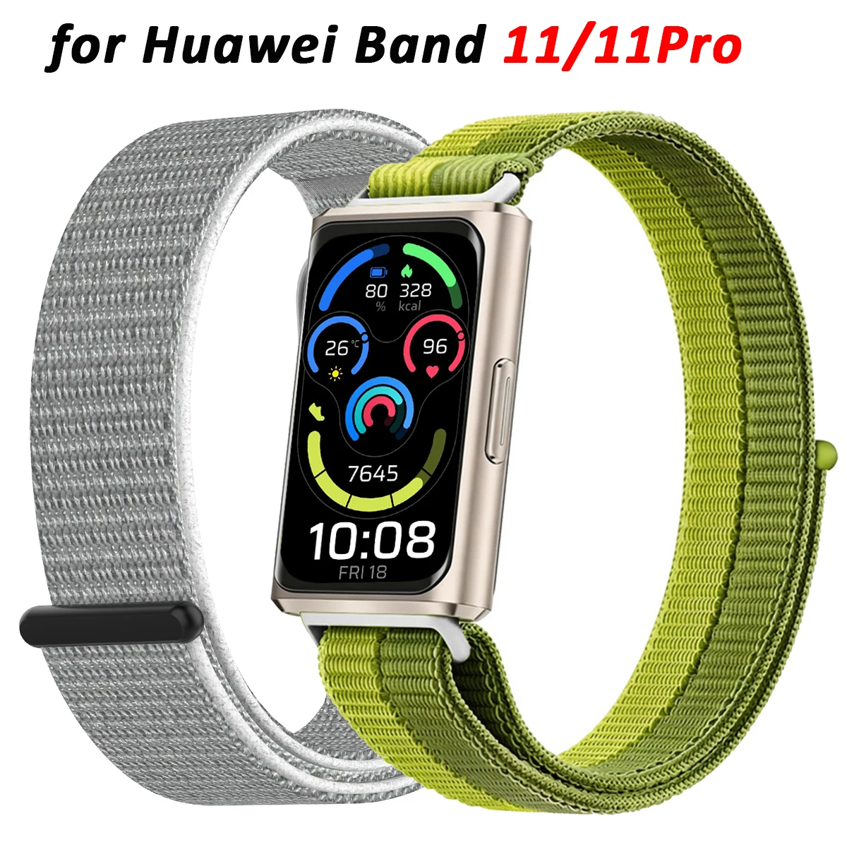Nylon-Schlaufe für Armband Huawei Band 11/11NFC Armband für HUAWEI Band 11 Pro/11Pro NFC Correa Verstellbares weiches Armband-Zubehör