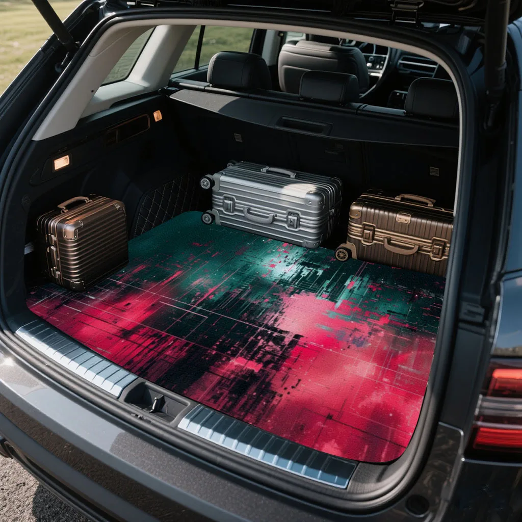 1 High-quality Printed Car Trunk Mat With An Exquisite And Unique Design. This Cargo Mat Is Machine Washable And Provides Excell