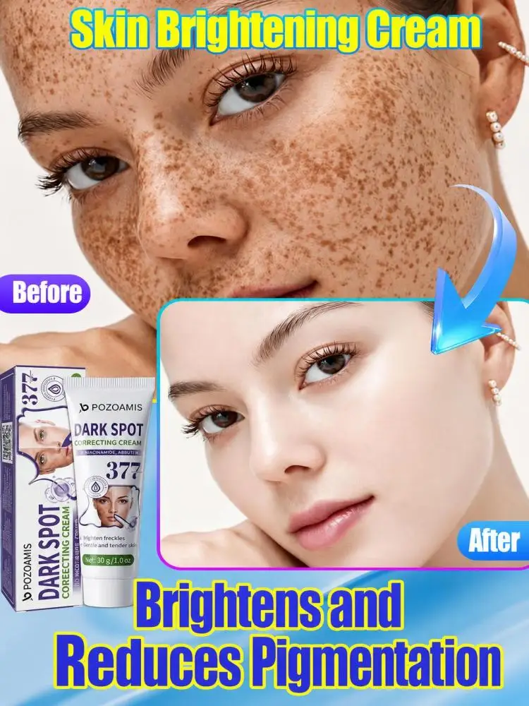 Facial Dark Spot Correcting Cream, 377 Skin Brightening Moisturizing Lotion, Gentle Formula to Even Out Skin Tone, Hydrate & Repair Dull Skin, Daily Face Care Cream