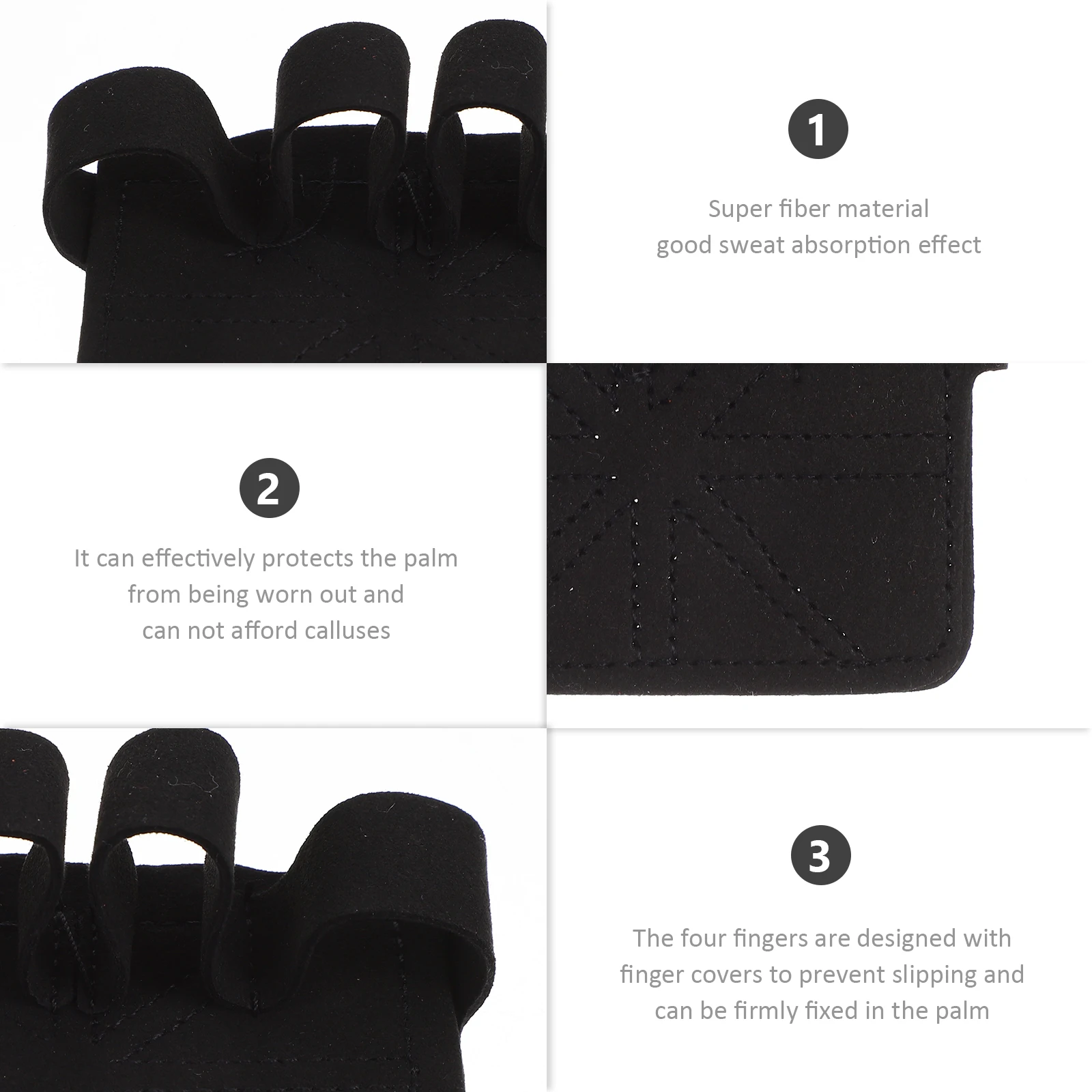 

1 Pair Weight Lifting Grips Lightweight Anti-Slip Palm Protectors Gym Workout Gloves Durable Comfort Fit For Fitness Training