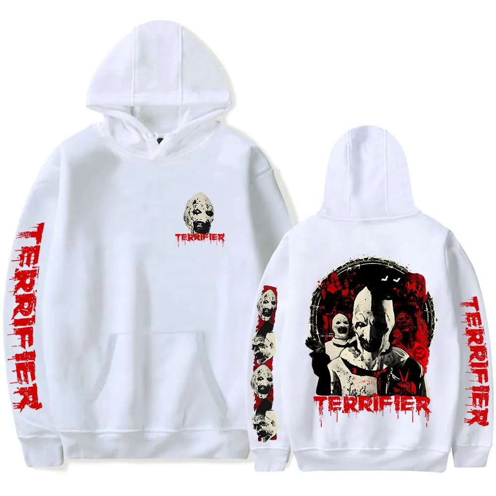 Terrifier Kill Hoodies Horror Movie Merch Print Halloween Streetwear Winter Unisex Fashion Funny Casual Sweatshirts