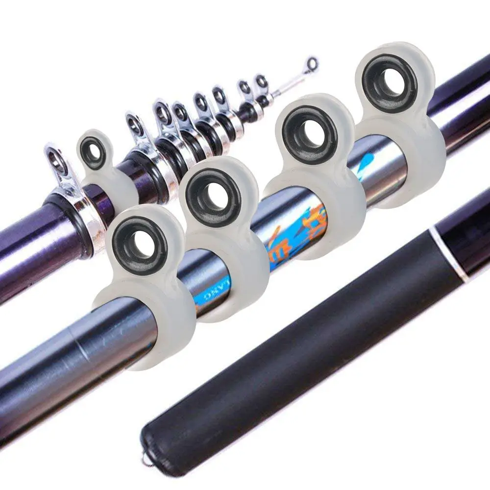 

14Pcs Different Size 1-14 O Ring Silicone Fishing Rod Wire Ceramic Ring Tip Repair Kit Fishing Line Guide Fishing Accessories