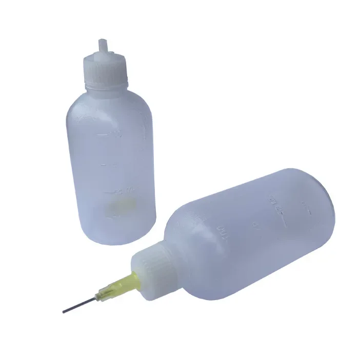 5 Pcs Art Bottle 30ml 50ml 100ml Needle Tip Glue Bottle Squeeze Liquid Flux Dispenser Applicator Plastic Dispensing Container