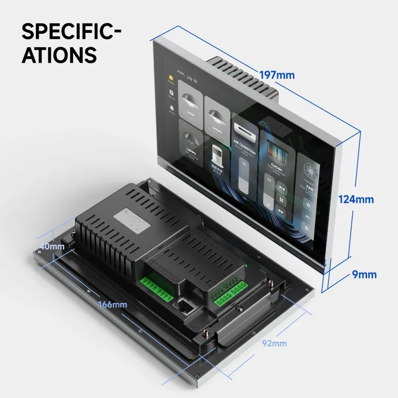 المنزل الذكي زيجبي بوابة واي فاي لوحة التحكم 8 بوصة متعددة الوظائف الموسيقى جدار شاشة تعمل باللمس مركز تويا