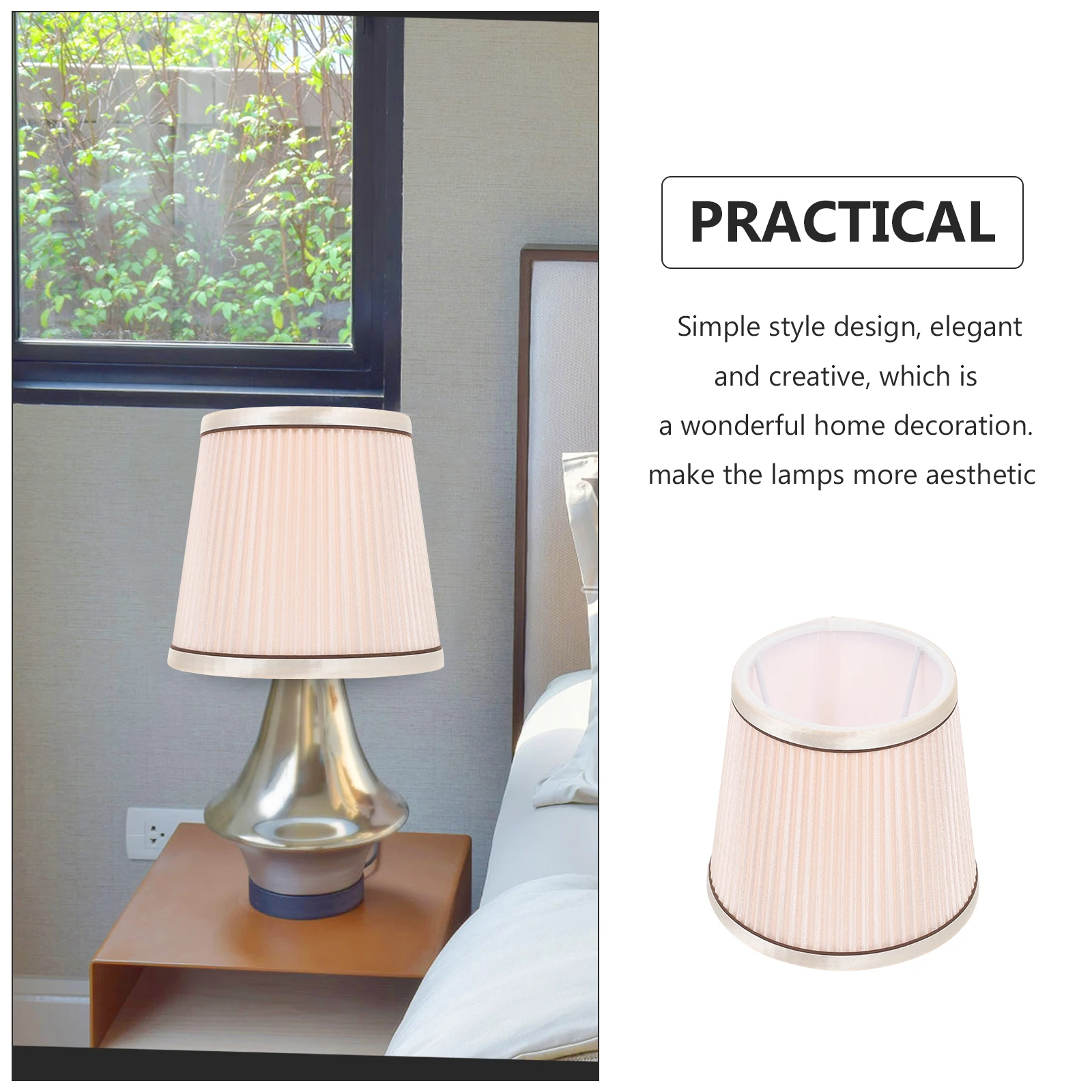 

Chic Nordic American Style Cloth Lamp Shade Elegant Home Light Decor Durable Practical Simple Structure Easy Install
