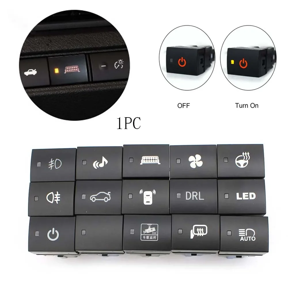 Car DRL Trunk Push Button Music Power On Off Switch Using For Nissan KICKS SYLPHY 2019 2020 2021 Accessories