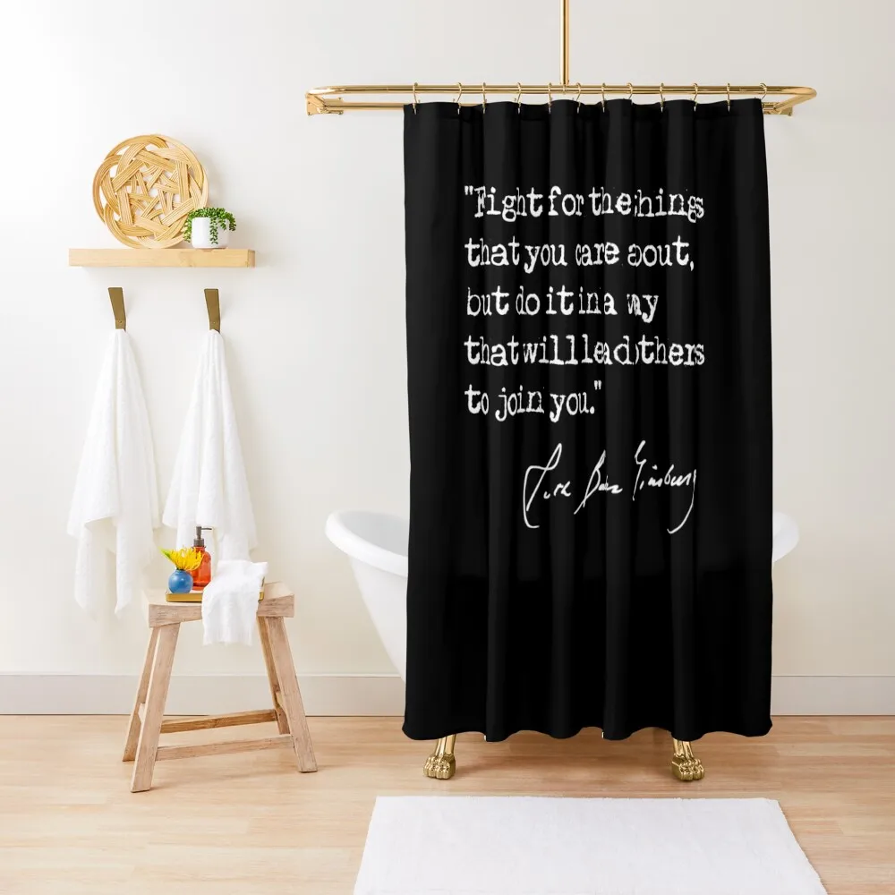 

Fight for the things you care about Shower Curtain Shower Waterproof Funny Shower Waterproof Fabric Bathroom Curtain