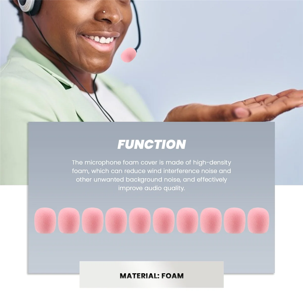 10 шт., мини-микрофон для наушников