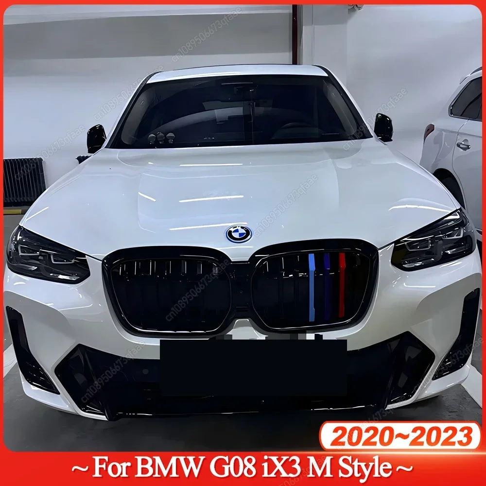 

Car Front Kidney Grill Grille Racing Grills Grille Bodykits Tuning For BMW G08 iX3 M Style 2020-2023 Single Slat ABS