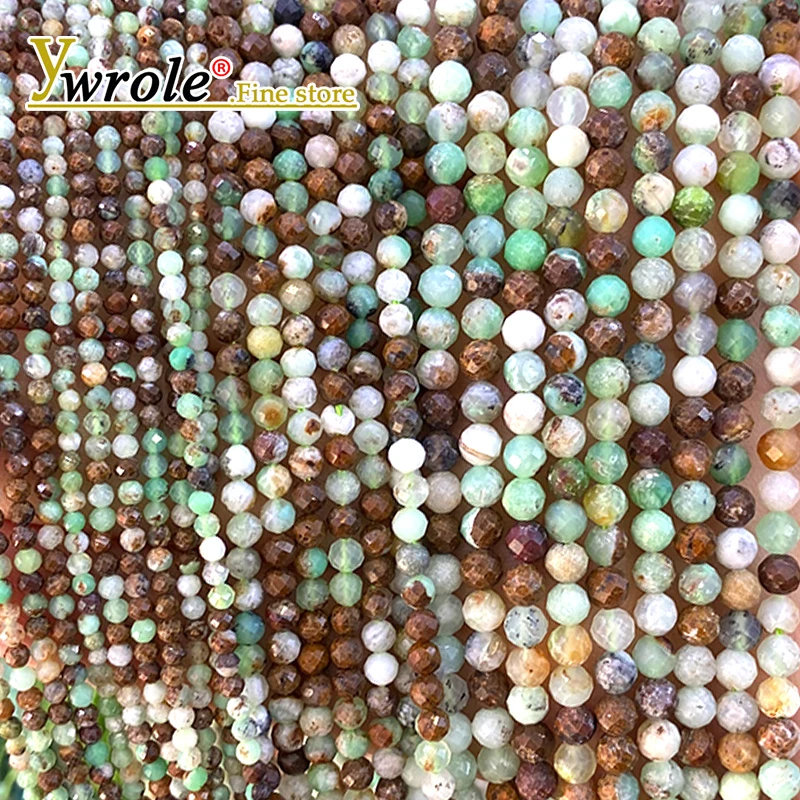 

Faceted Round Gem 2 3 4mm Natural Stone Austria Jade Loose Spacer Beads for Jewelry Making Diy Bracelets Charms Accessories 15''