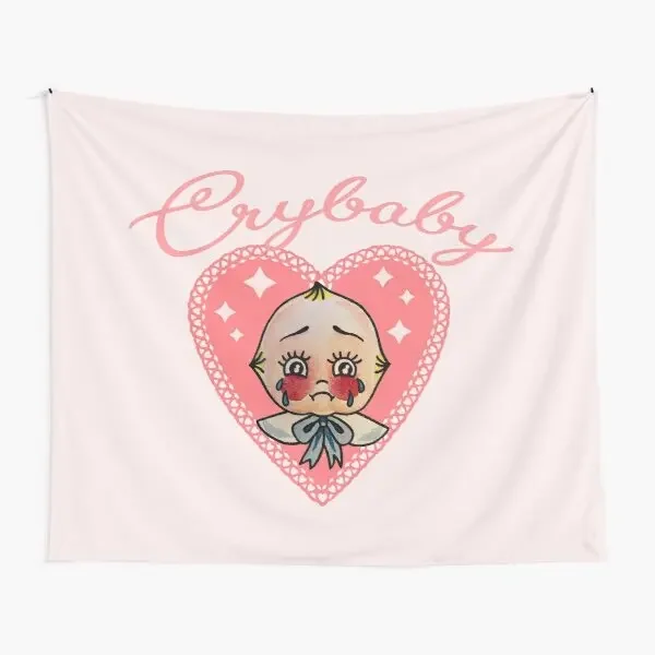 Crybaby Kewpie  Tapestry Living Bedspread Colored Art Printed Home Wall Hanging Decor Decoration Mat Yoga Blanket Beautiful