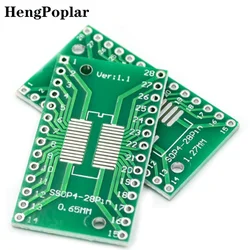 10PCS TSSOP16 SSOP16 SOP16 Transfer to DIP16 IC Adapter Converter Socket Board Module Adapters Plate 0.65mm 1.27mm