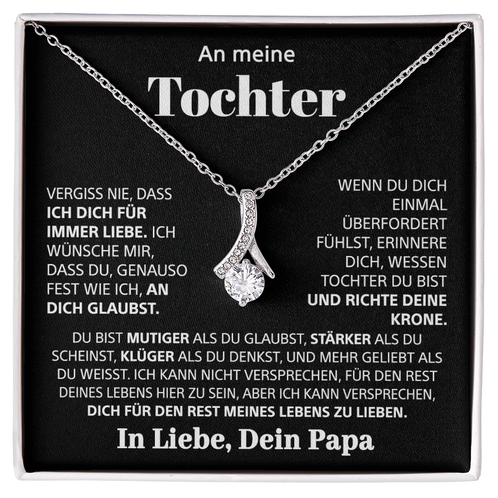 To My Daughter Girl Birthday Gift From Dad Father Daddy Women Fashion Love Drop Alluring Pendant Necklace 2025 New Dropshipping