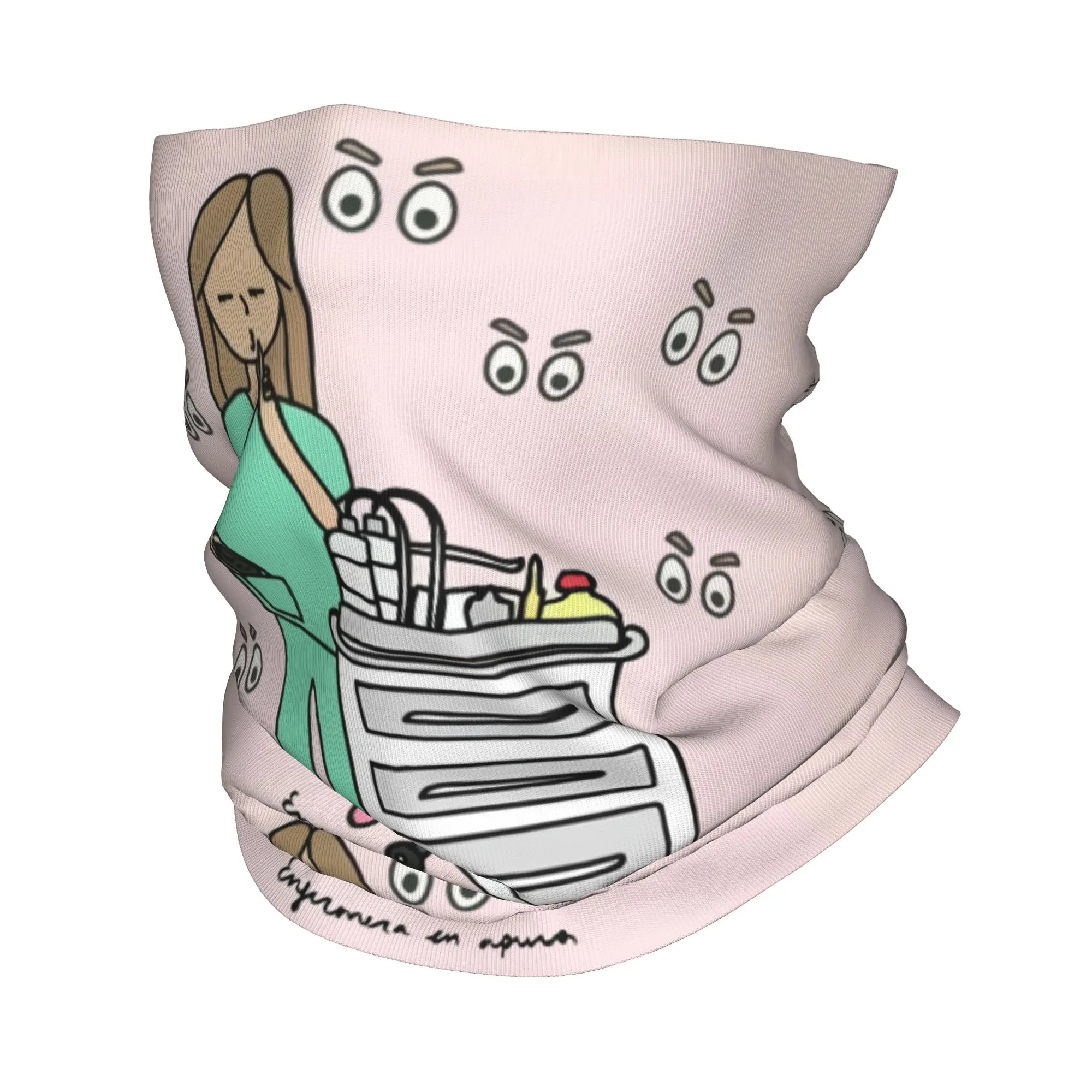 Enfermera En Apuros Bandana Neck Gaiter for Hiking Camping Women Men Wrap Scarf Doctor Nurse Balaclava Warmer Face Scarf Cover