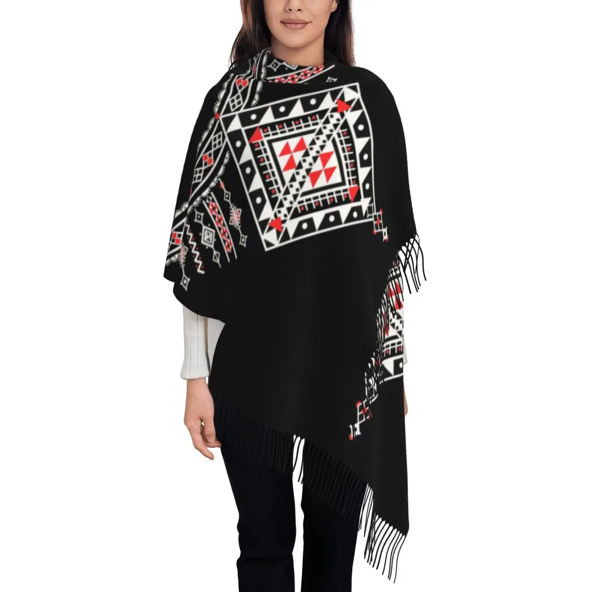 

Шарф женский мягкий африканский удивительный этнический стиль шаль накидка женские зимние шарфы