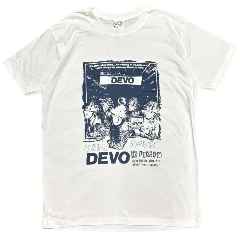 Seltenes Devo Band 90er Jahre weißes T-Shirt Geschenk-T-Shirt Classic NH21835