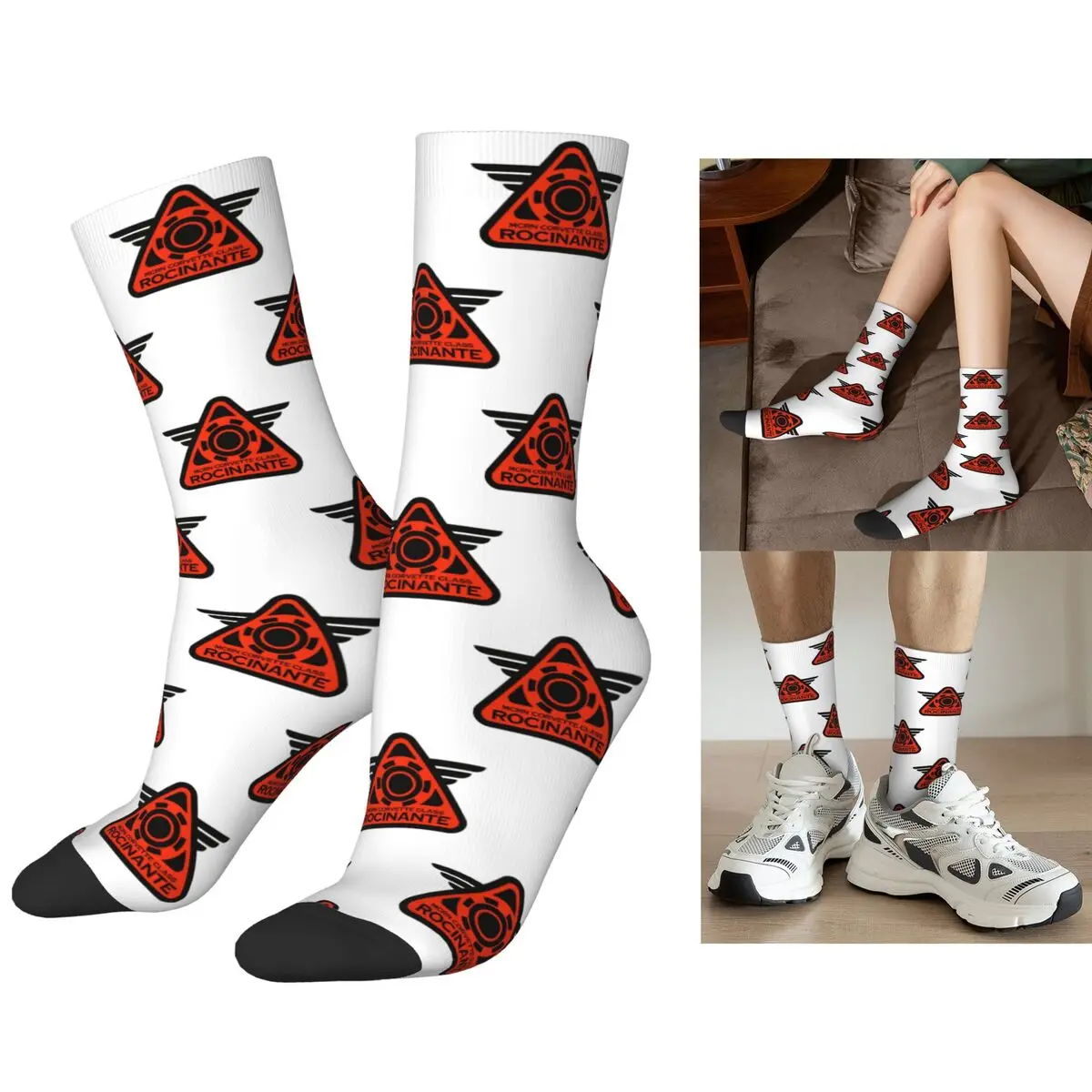 

Носки Rocinante, чулки высокого качества в стиле Харадзюку, всесезонные длинные носки, аксессуары для мужчин и женщин, подарок на день рождения