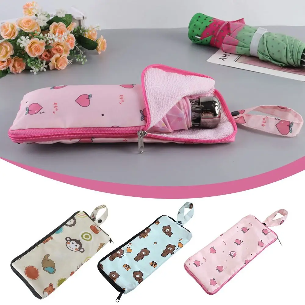 Print Pattern Umbrella Storage Bag Waterproof Storage Bag Foldable Absorbent Umbrella Absorption