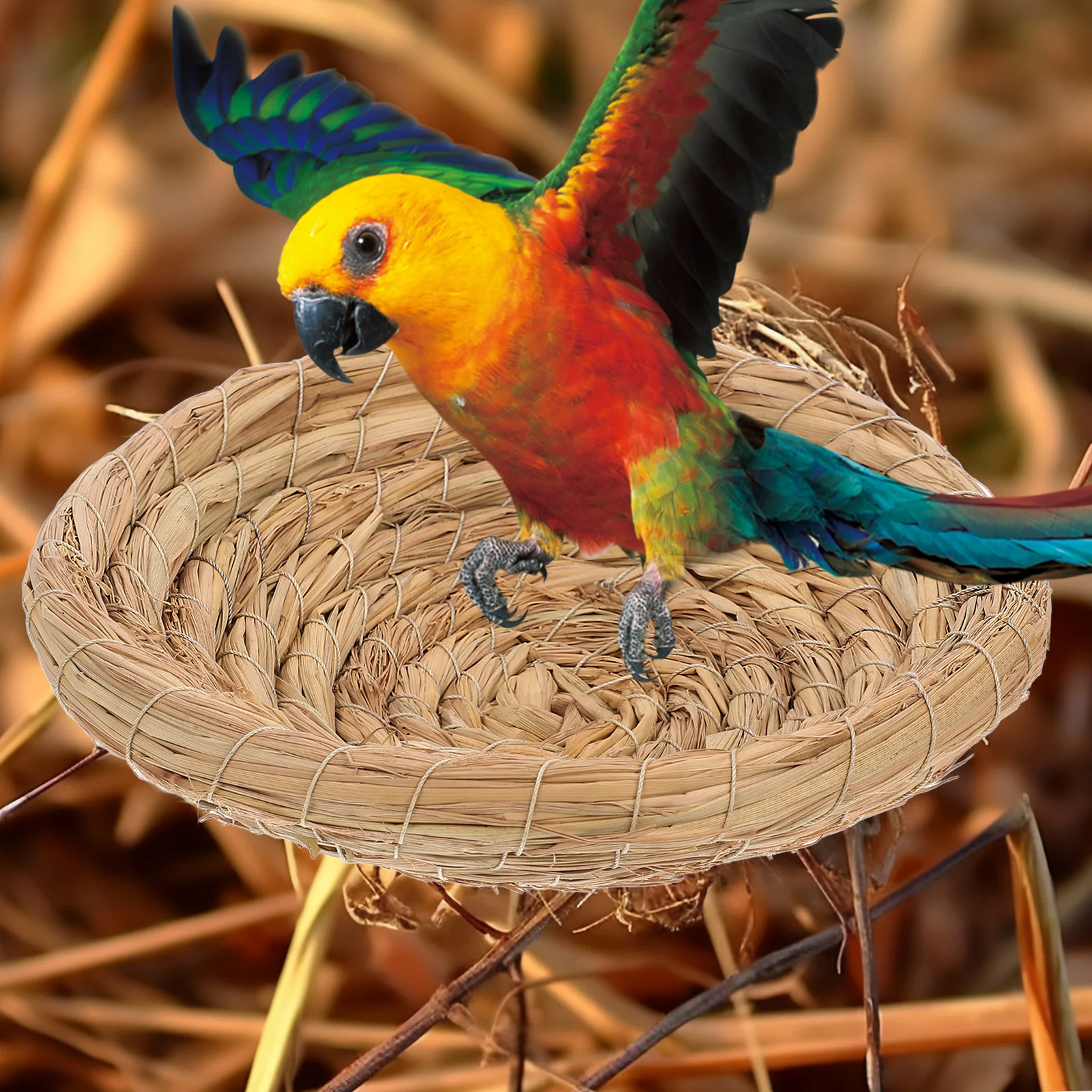 

bird nest Straw Bird Nest straw nest artificial bird nest Parrot Nest