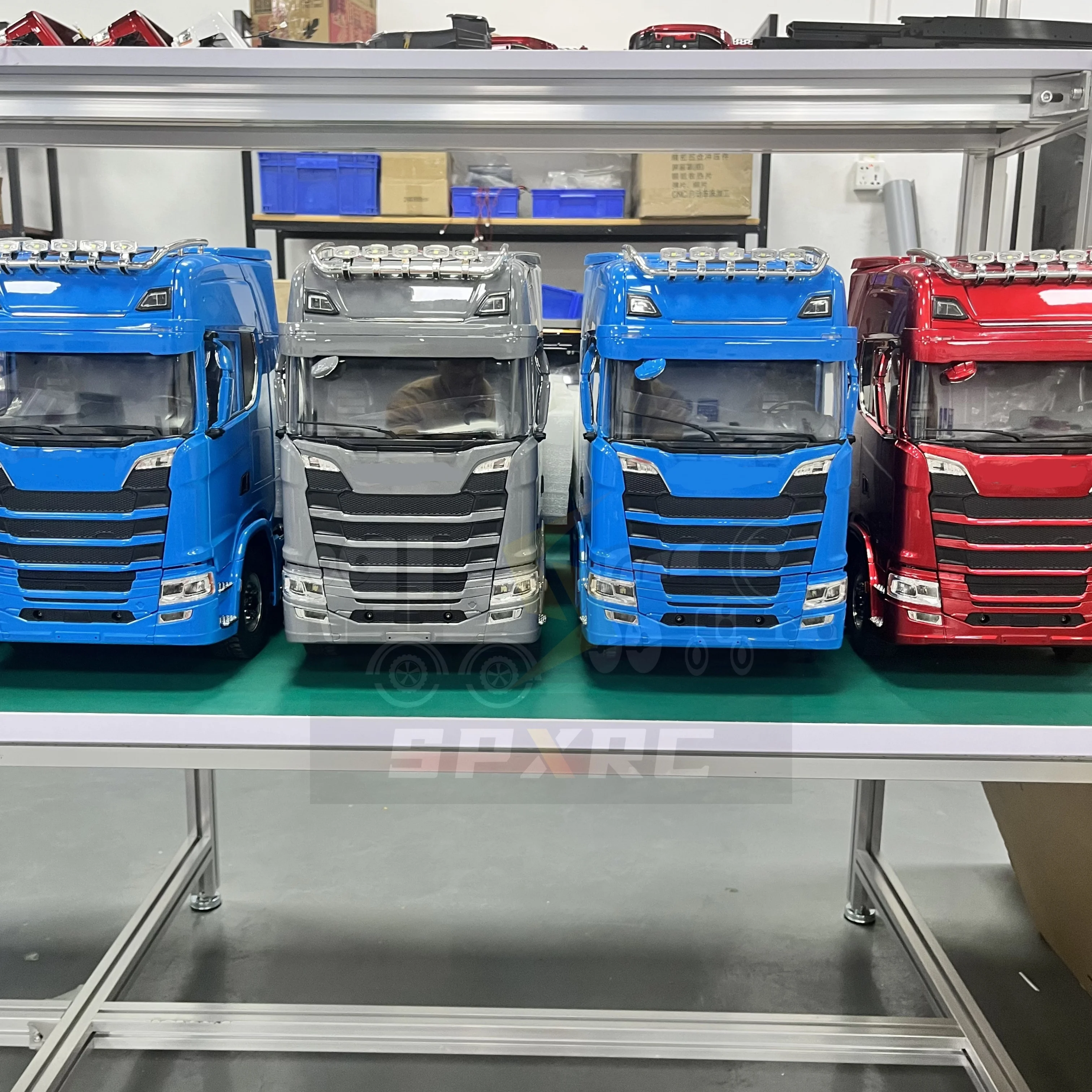 

1/14 6x6 для Tamiya Scania 770s обновленная цельнометаллическая электрическая модель автомобиля с дистанционным управлением Rtr