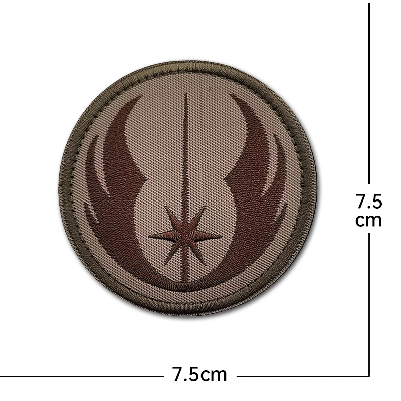 Round Luminous Armband Reflective Embroidered Patch PVC Hook and Loop morale chapter creative Badge armband DIY backpack