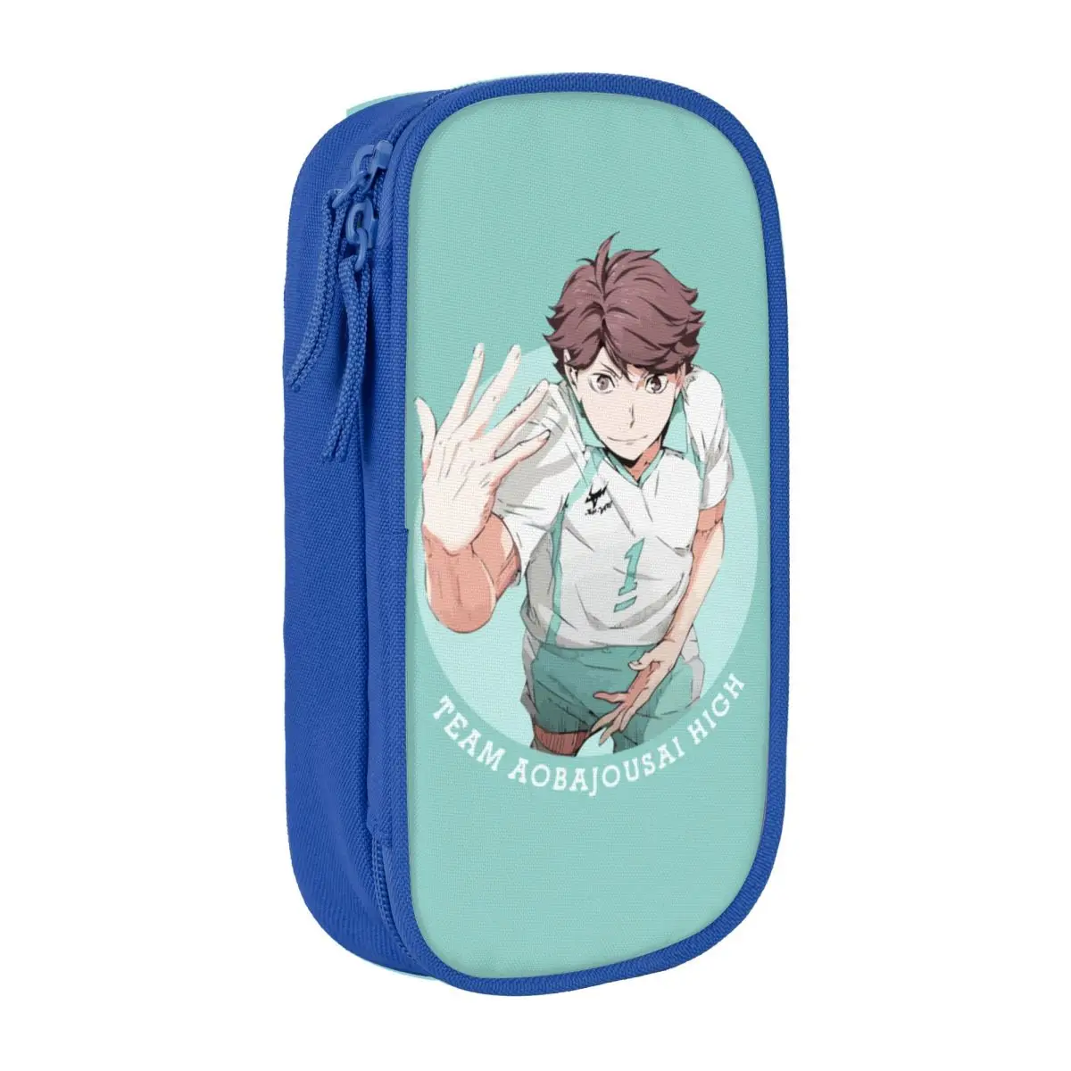 

Lovely Oikawa Haikyuu Anime Pencil Case Bokuto Volleyball Manga Pencil Pouch Pen Box Large Storage Bag Cosmetic Stationery