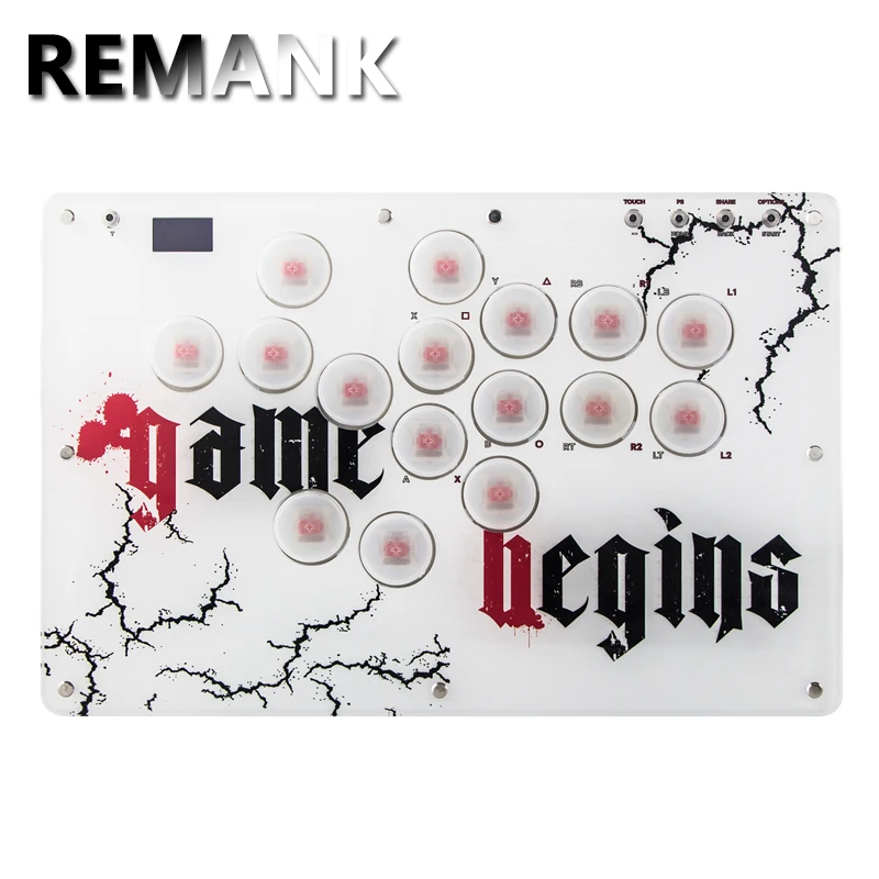 REMANK joystick Arcade Hitbox Leverless Controller PS5 Controle Arcade For PC/PS4/PS5/Switch/Steam Fightstick Hitbox Controller