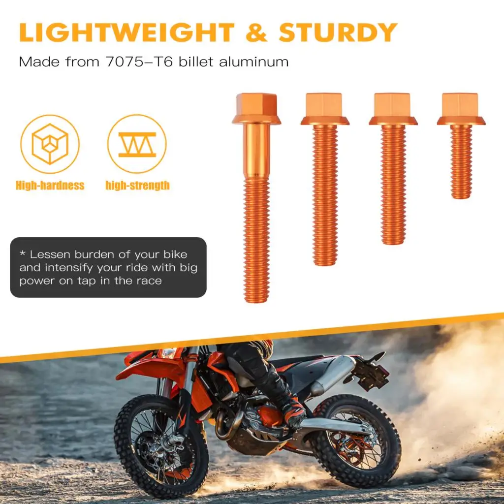 For 2019-2022 KTM 790 890 Adventure 790 890 Duke Engine Bolt Kit Ignition Cover Clutch Cover Oil Filter Water Pump Cover Bolt view 5
