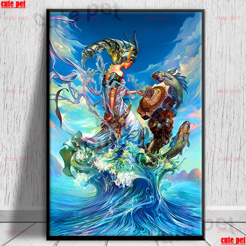 cute pet 5d Fantasy sea woman diamond painting handmade diy puzzle Full diamant embroidery mosaic CrossStitch home decor artwork