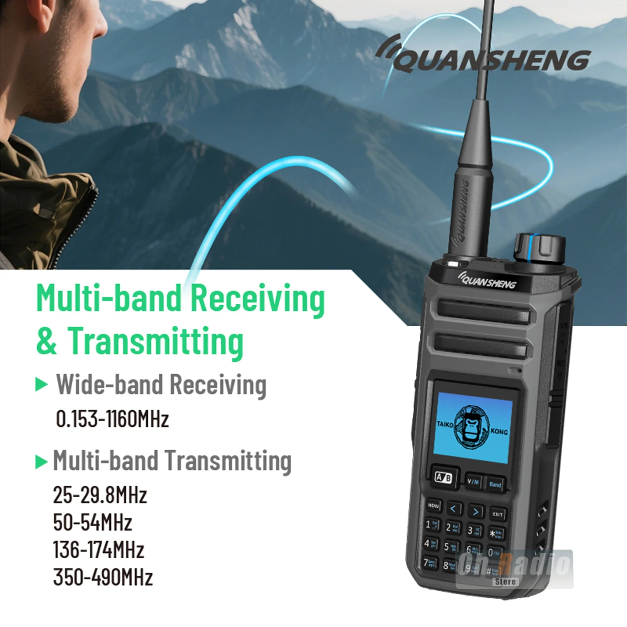 Quansheng TK11(5) 10W Dual Receiving HF VHF UHF USB AM FM LSB CW 27MHz CB LW MW SW SSB Multi Band Spectrum Analyzer Ham Radio image 2