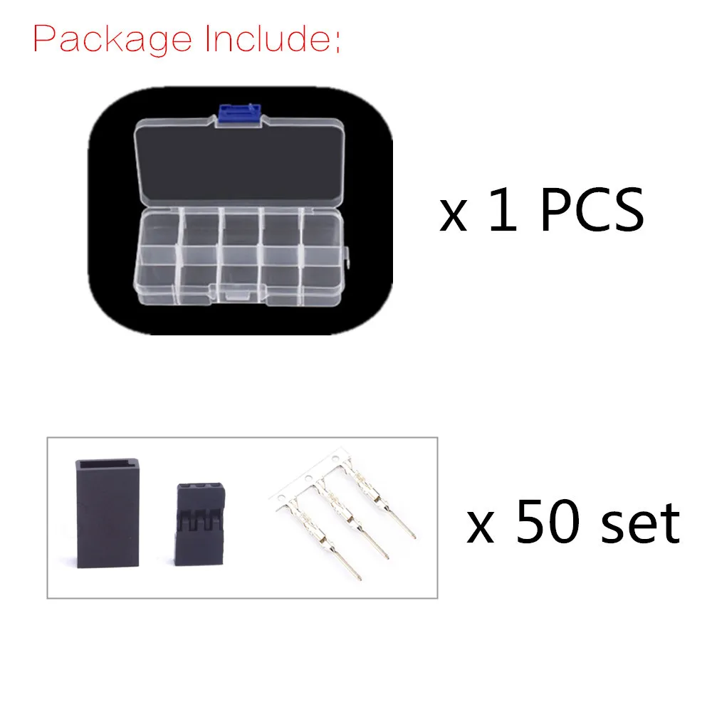 50PCS DIY Servo Verlängerung Kabel JR/Futaba Stecker Männlich/Weibliche Stecker mit 2,54 Terminal für RC Roboter flugzeug Auto Servo ESC – Detail 2
