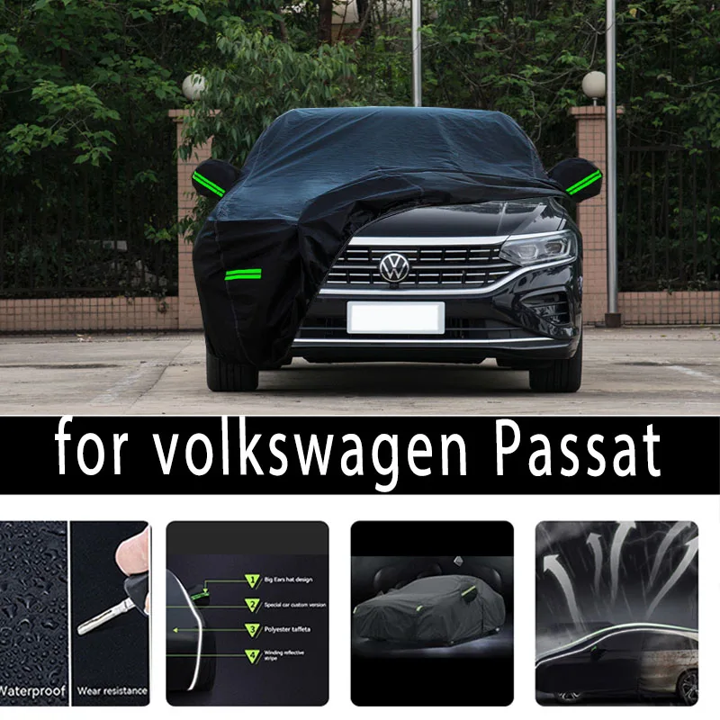 

Наружная защита для volkswagen Passat, полные автомобильные Чехлы, снежный чехол, Солнцезащитный водонепроницаемый пыленепроницаемый внешний автомобильный аксессуар