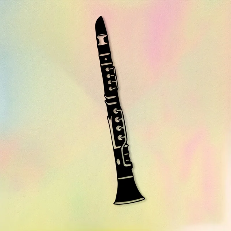 CIFBUY Iron Wall Art Clarinet Metal Sculpture Music Decor Sign For Home Living Room Indoor Outdoor Yard