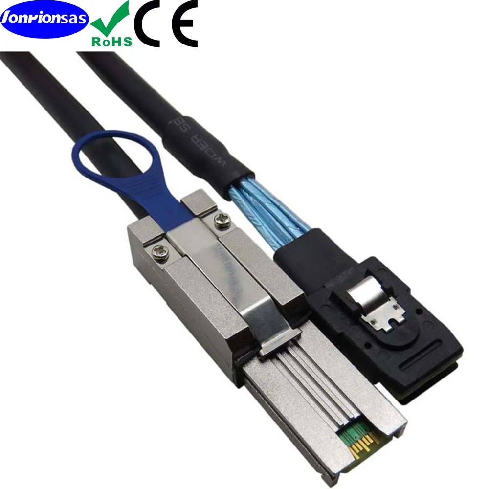 LONRIONSAS#Mini SAS SFF-8087 36P to HD SFF-8088 26P Per Channel 6G Server Superposition Connect Cable