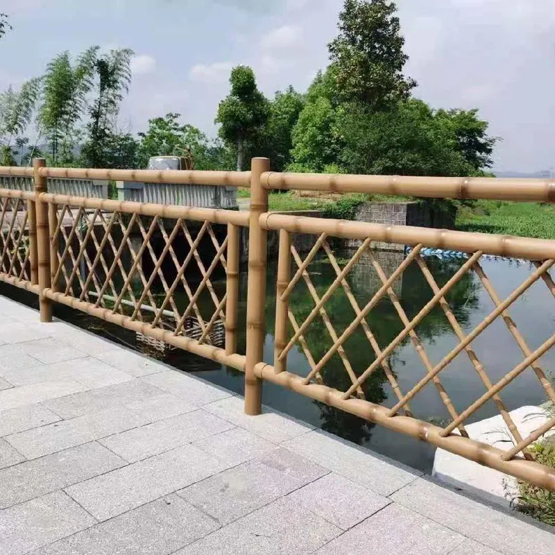 Stainless Steel Imitation Bamboo Guardrail Fence for River safety protection