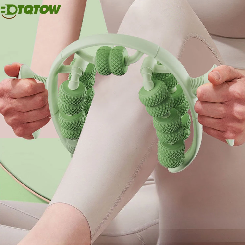 

1PC Massage Roller Relax Roller 26 Wheels,Cellulite Roller Muscle Relaxer Circular Legs Clamps Leg Massage for Tennis ElbowLegs