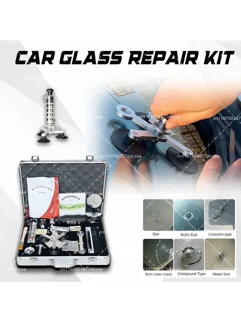 Auto Windshield Repair Kit for Glass Cracks And Scratches Broken Car Windscreen Repair Tool Kit Automobile Windshield Repair Kit