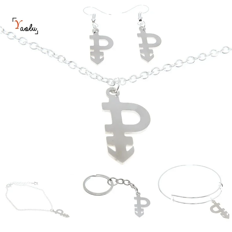 

Pansexual Jewelry Set LGBT Symbol Talisman Choker Stainless Steel Charm Necklace