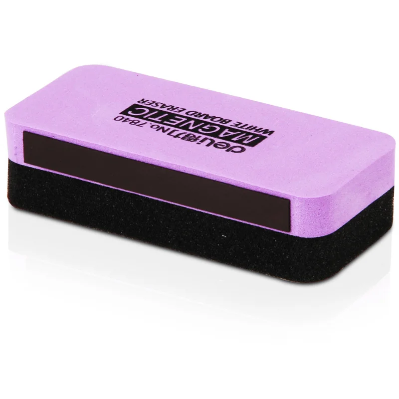 1 sztuk Deli 110mm X 50mm X 30mm wysokiej jakości biała tablica magnetyczna gumki Drywipe Marker Cleaner szkoła biuro tablica