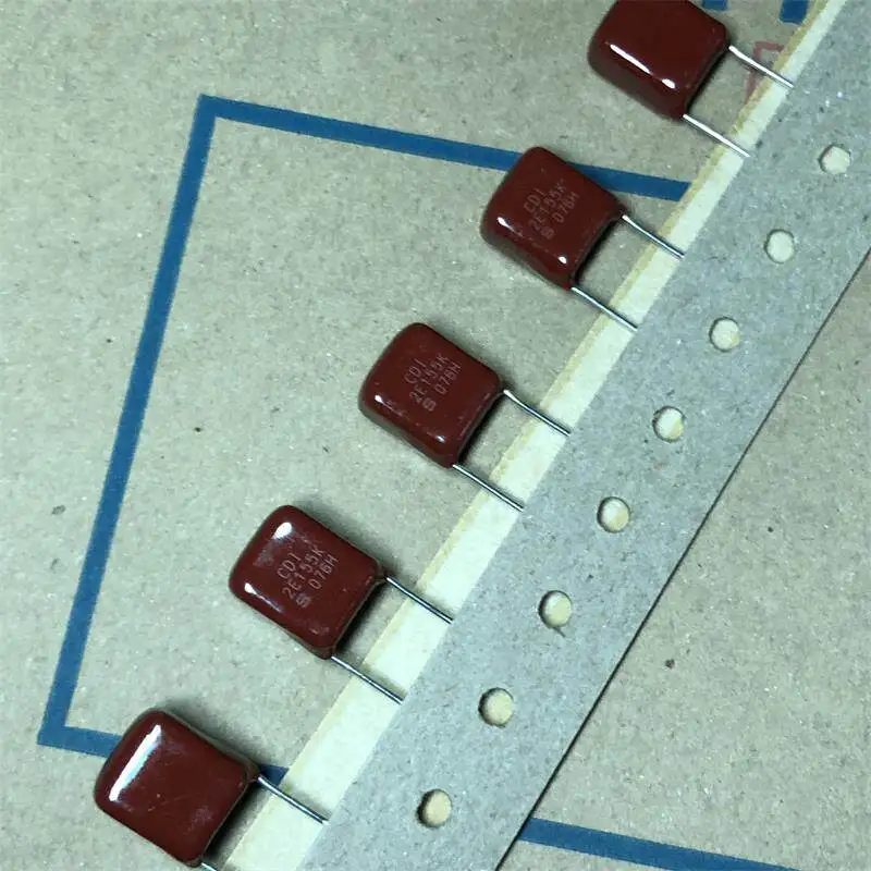 100pcs  Non-inductive Stacked Film Capacitor 2E155K for Speaker Crossover, SHIZUKI Japan 1.5UF 250V