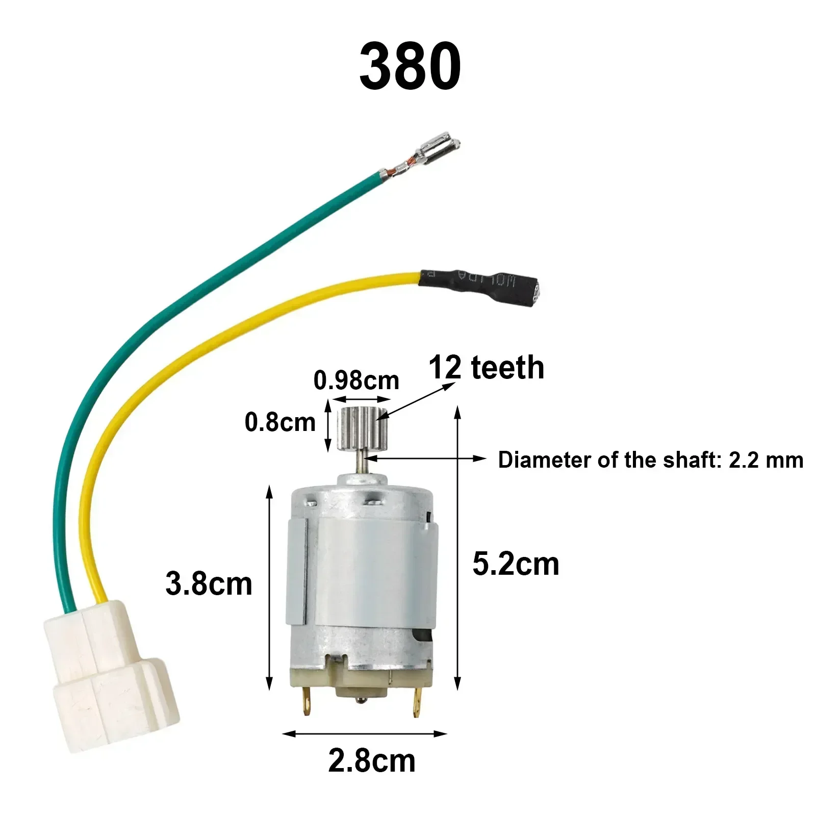 Motors For Kids Electric Car 550 RS390 RS380 12V 6V DL555 24V 10 Teeth 1 Cm Herramientas Taladros Ferramentas