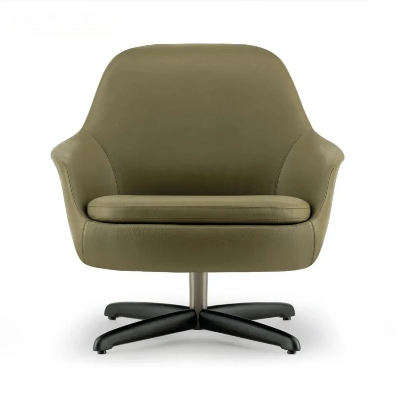 

Luxury Italian Style Single Sofa Chair Fashionable Lazy Lounge For Dining Hotel Use Minimalist Leisure Chair Living Room