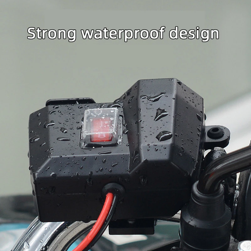 New 5-12V Motorcycle Cigarette Lighter USB Charger Waterproof With Voltmeter