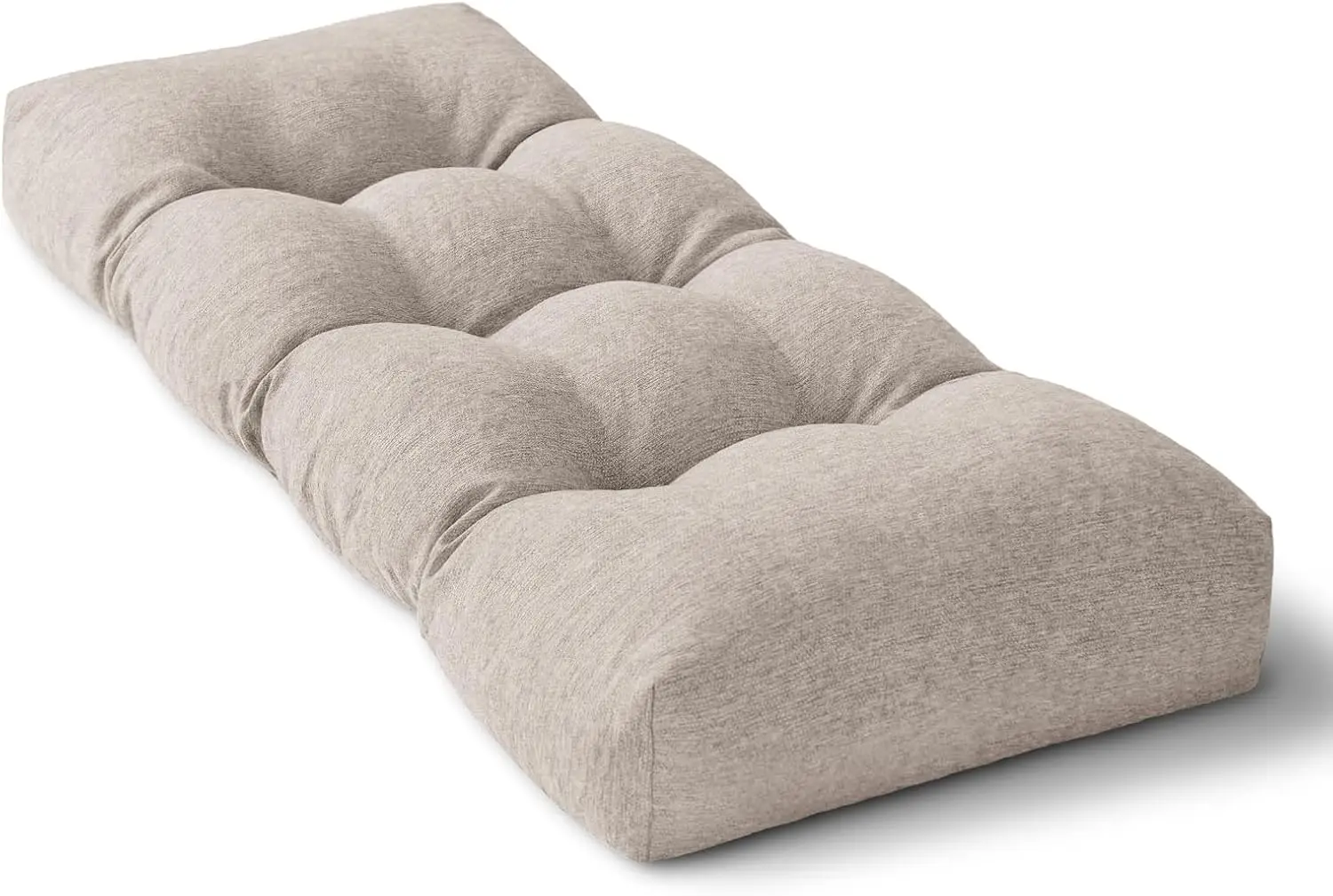 Bench Cushion with Non-Slip Bottom- High Density Foam Tufted Long Seat Pad for Indoor Window, Dining, Piano & Garden Furniture