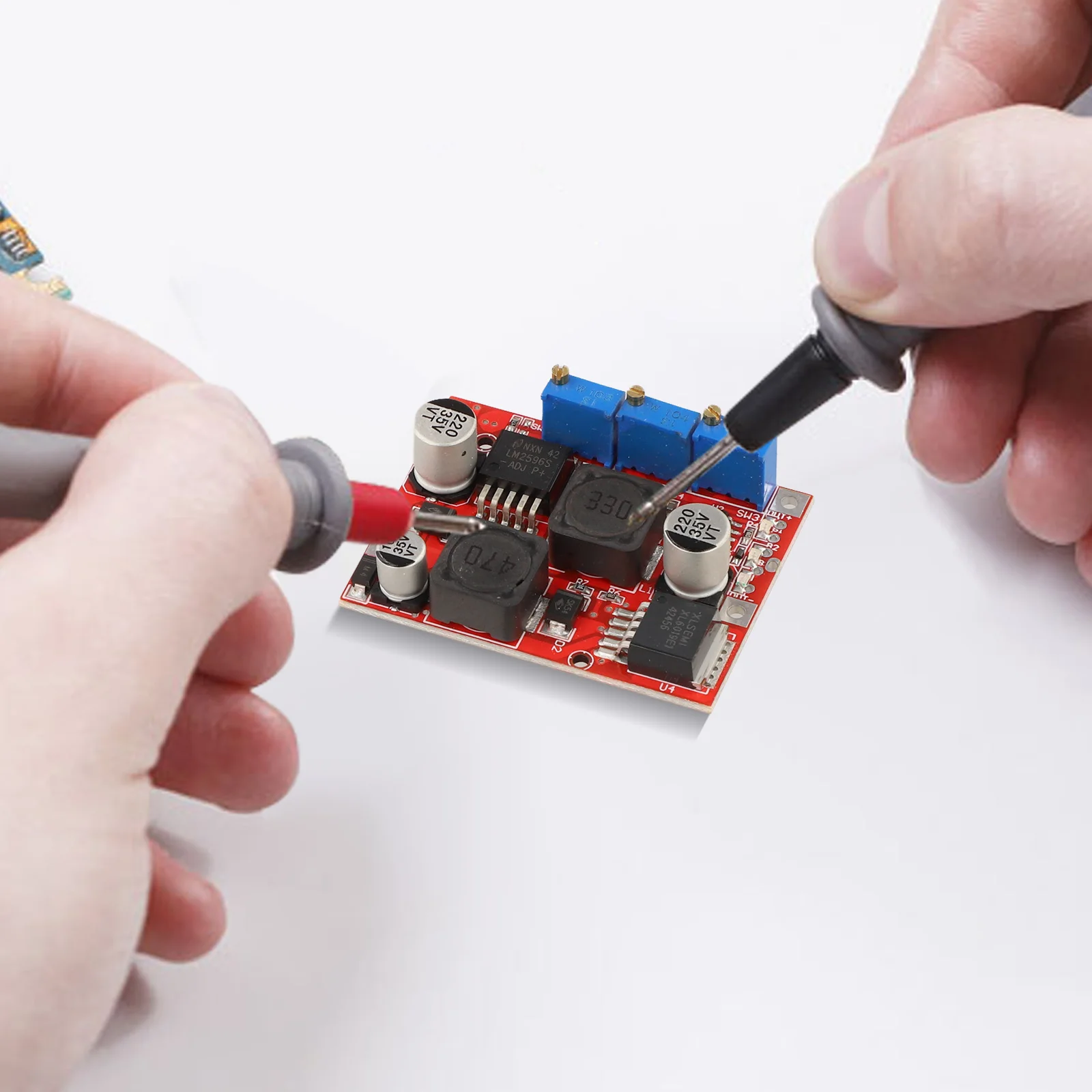 DC-DC Step-Up Step-Down Voltage Converter with XL6019 IC for Wide Input Range 4V to 35V and Adjustable Output with CC Mode