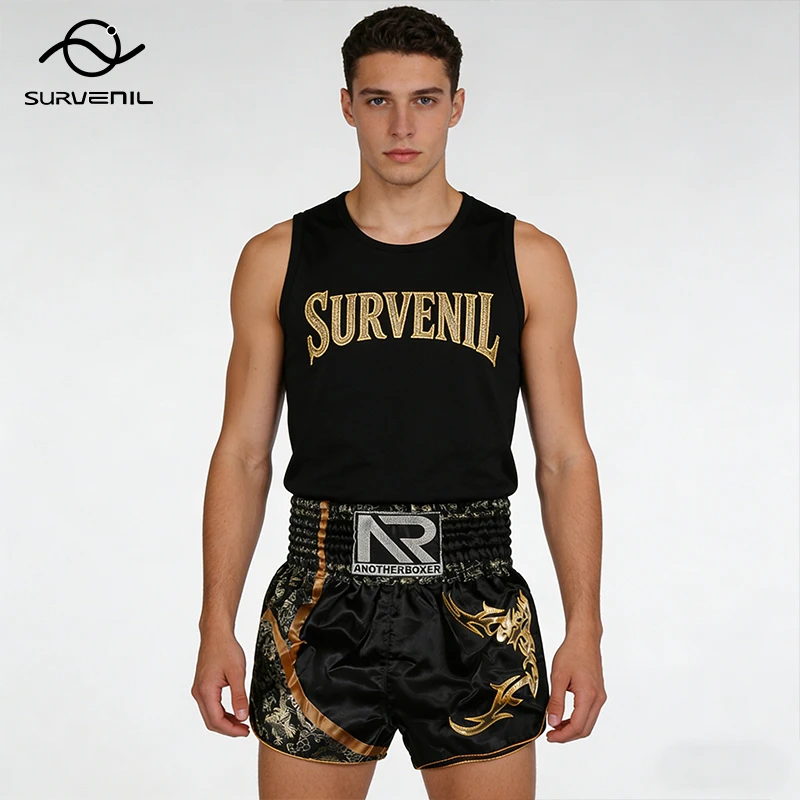 

Шорты для тайского бокса (муай-тай) для мужчин, женщин и детей, классические боксерские шорты с вышивкой, атласные штаны для кикбоксинга, одежда для тайского бокса и боксерских поединков