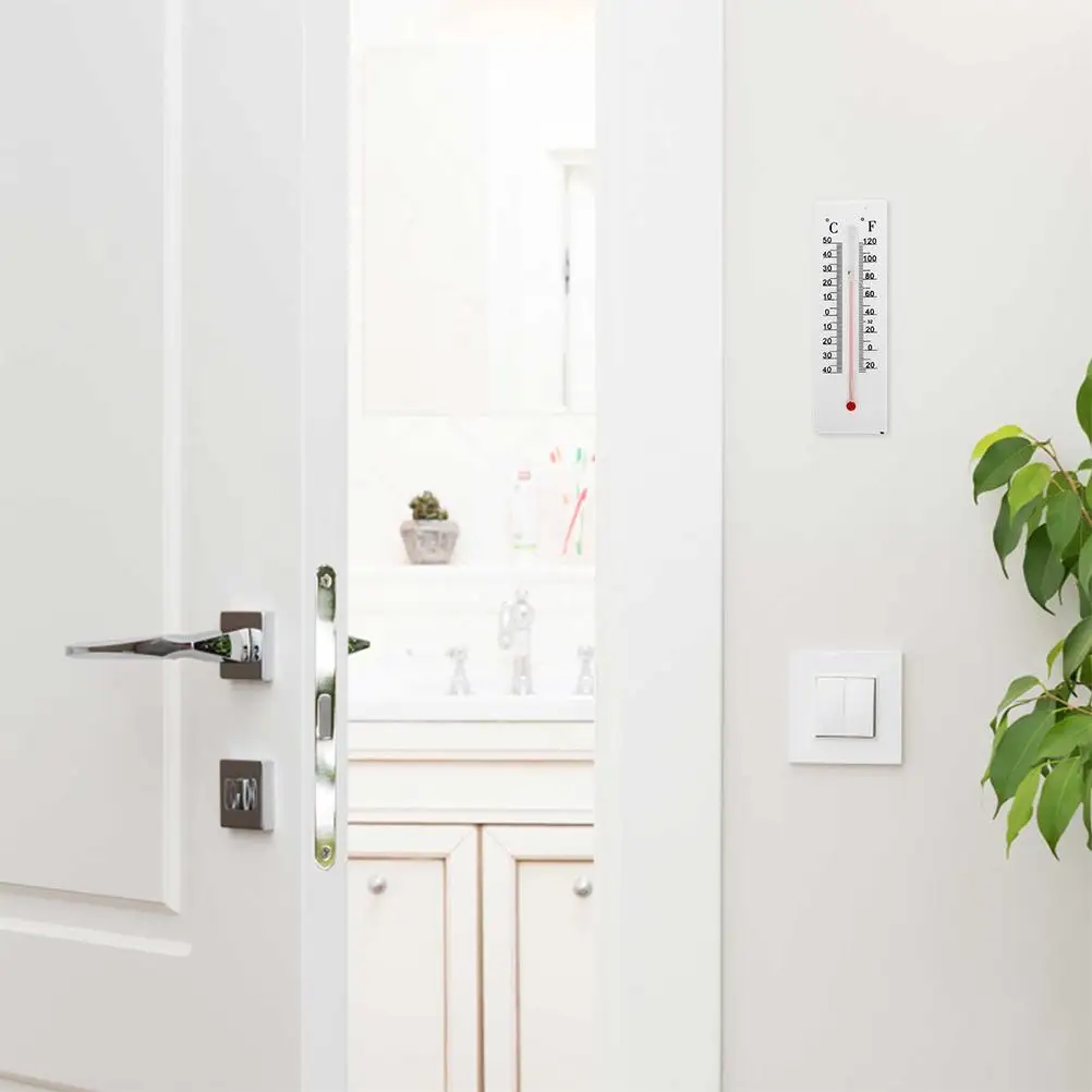 Plastic WallMounted Thermometer Key Hider Outdoor Decorative Temperature Meter Hidden Key Box Storage Dry Wet Thermometer