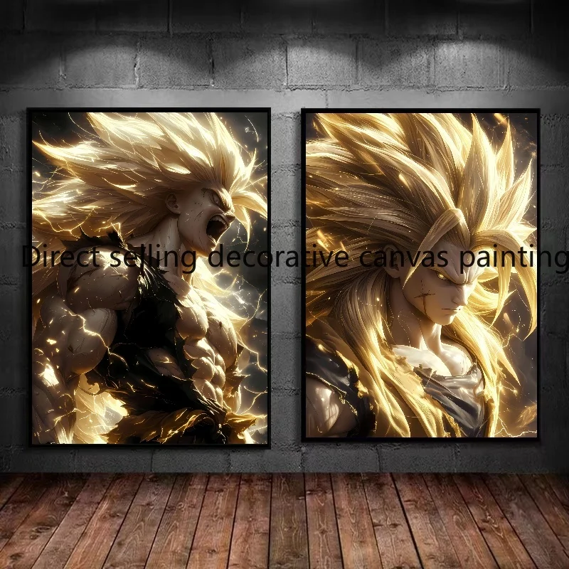 Japanische klassische Anime Drachen ball Leinwand Malerei Poster Bild Wand kunst Wohnzimmer Kinderzimmer Dekor Wohnkultur Geschenk