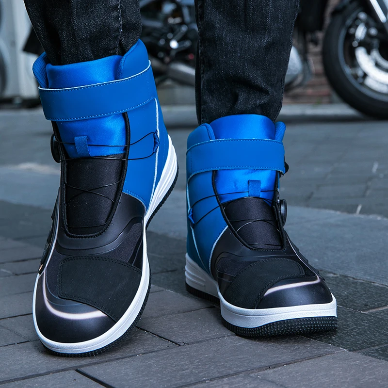 Lightweight Breathable Motorbike Shoes Anti-Slip Motorcycle Shoes Urban Biker Sneakers Casual Riding Shoes for Men Women